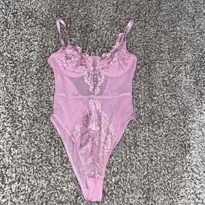 purple lace bodysuit